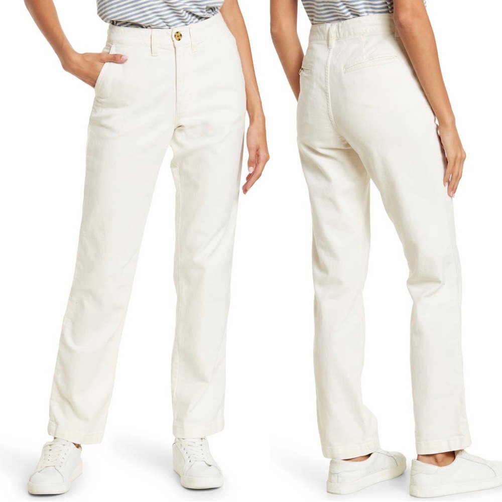Faherty white pants